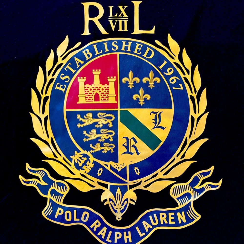 NWT Polo Ralph Lauren Crest Print Short Sleeve Tee